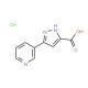 5-Pyridin-3-yl-1H-pyrazole-3-carboxylic acid hydrochloride - chemical structure image