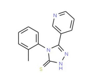 5-Pyridin-3-yl-4-o-tolyl-4H-[1,2,4]triazole-3-thiol - chemical structure image
