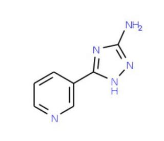 5-(pyridin-3-yl)-4H-1,2,4-triazol-3-amine (CAS 35607-27-3) - chemical structure image