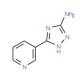 5-(pyridin-3-yl)-4H-1,2,4-triazol-3-amine (CAS 35607-27-3) - chemical structure image