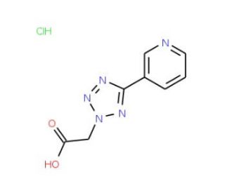 (5-Pyridin-3-yl-tetrazol-2-yl)-acetic acid hydrochloride - chemical structure image