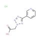 (5-Pyridin-3-yl-tetrazol-2-yl)-acetic acid hydrochloride - chemical structure image