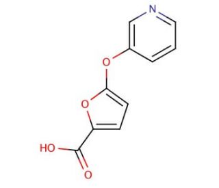 5-(Pyridin-3-yloxy)-2-furoic acid (CAS 852180-39-3) - chemical structure image