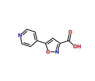 5-(pyridin-4-yl)-1,2-oxazole-3-carboxylic acid - chemical structure image
