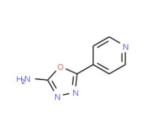 5-pyridin-4-yl-1,3,4-oxadiazol-2-amine (CAS 704-56-3) - chemical structure image