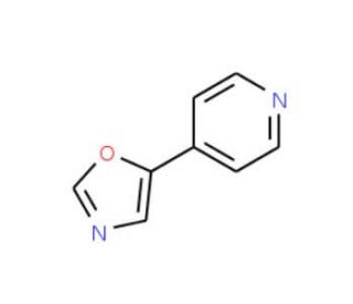 5-(Pyridin-4-yl)-1,3-oxazole (CAS 70380-75-5) - chemical structure image