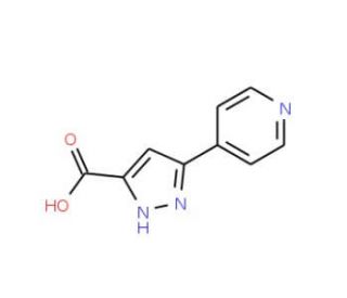 5-Pyridin-4-yl-1H-pyrazole-3-carboxylic acid (CAS 197775-45-4) - chemical structure image