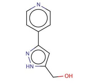 (5-Pyridin-4-yl-2H-pyrazol-3-yl)-methanol - chemical structure image