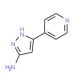 5-Pyridin-4-yl-2H-pyrazol-3-ylamine (CAS 91912-53-7) - chemical structure image