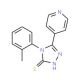 5-Pyridin-4-yl-4-o-tolyl-4H-[1,2,4]triazole-3-thiol (CAS 16629-41-7) - chemical structure image