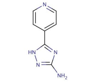 5-(pyridin-4-yl)-4H-1,2,4-triazol-3-amine (CAS 3652-17-3) - chemical structure image