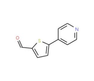 5-Pyridin-4-ylthiophene-2-carboxaldehyde (CAS 129770-69-0) - chemical structure image