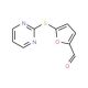 5-(Pyrimidin-2-ylsulfanyl)-furan-2-carbaldehyde (CAS 57603-82-4) - chemical structure image