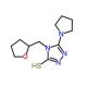 5-pyrrolidin-1-yl-4-(tetrahydrofuran-2-ylmethyl)-4H-1,2,4-triazole-3-thiol - chemical structure image