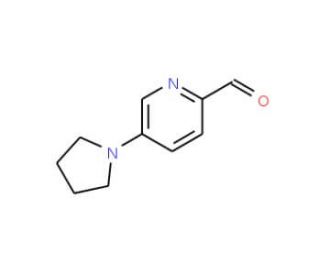 5-(Pyrrolidin-1-yl)picolinaldehyde (CAS 892501-98-3) - chemical structure image