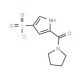 5-(pyrrolidin-1-ylcarbonyl)-1H-pyrrole-3-sulfonyl chloride - chemical structure image