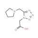 [5-(Pyrrolidin-1-ylmethyl)-1H-tetrazol-1-yl]-acetic acid - chemical structure image