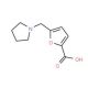 5-Pyrrolidin-1-ylmethyl-furan-2-carboxylic acid (CAS 400750-49-4) - chemical structure image