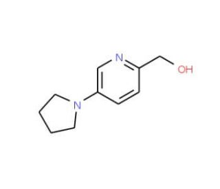 (5-Pyrrolidin-1-ylpyridin-2-yl)methanol (CAS 930110-98-8) - chemical structure image