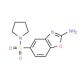 5-(pyrrolidin-1-ylsulfonyl)-1,3-benzoxazol-2-amine - chemical structure image