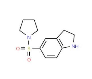 5-(Pyrrolidine-1-sulfonyl)-2,3-dihydro-1H-indole (CAS 874594-03-3) - chemical structure image