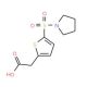 [5-(Pyrrolidine-1-sulfonyl)-thiophen-2-yl]-acetic acid - chemical structure image