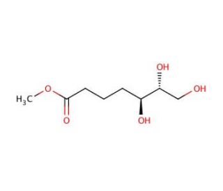 5(S),6(R)-7-trihydroxymethyl Heptanoate (CAS 78606-80-1) - chemical structure image