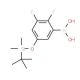 5-(t-Butyldimethylsilyloxy)-2,3-difluorophenylboronic acid (CAS 1150114-45-6) - chemical structure image