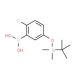 5-(t-Butyldimethylsilyloxy)-2-fluorophenylboronic acid (CAS 1150114-53-6) - chemical structure image