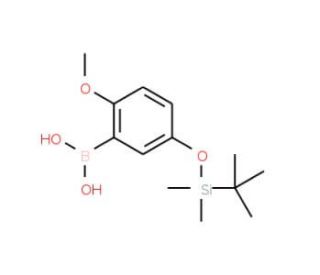 5-(t-Butyldimethylsilyloxy)-2-methoxyphenylboronic acid (CAS 1150114-54-7) - chemical structure image