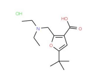 5-tert-Butyl-2-diethylaminomethyl-furan-3-carboxylic acid hydrochloride - chemical structure image
