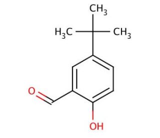 5-tert-Butyl-2-hydroxybenzaldehyde (CAS 2725-53-3) - chemical structure image