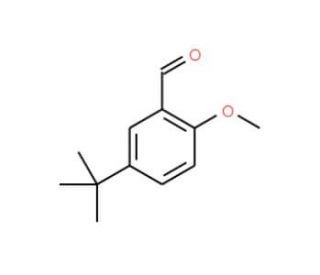 5-(tert-Butyl)-2-methoxybenzaldehyde (CAS 85943-26-6) - chemical structure image