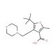 5-tert-Butyl-2-methyl-4-morpholin-4-ylmethyl-furan-3-carboxylic acid (CAS 435342-04-4) - chemical structure image