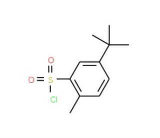 5-tert-Butyl-2-methyl-benzenesulfonyl chloride (CAS 63452-62-0) - chemical structure image