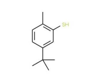 5-tert-Butyl-2-methylthiophenol (CAS 7340-90-1) - chemical structure image