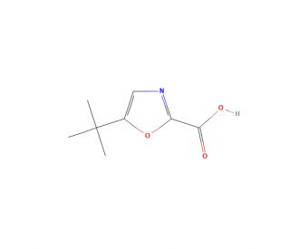 5-tert-Butyl-2-oxazolecarboxylic Acid (CAS 209531-11-3) - chemical structure image