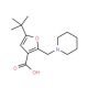 5-tert-Butyl-2-piperidin-1-ylmethyl-furan-3-carboxylic acid (CAS 435342-03-3) - chemical structure image