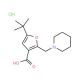 5-tert-Butyl-2-piperidin-1-ylmethyl-furan-3-carboxylic acid hydrochloride - chemical structure image
