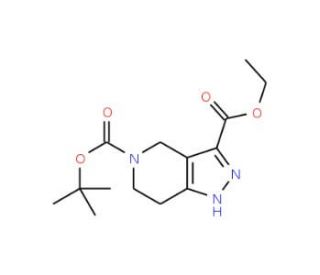 5-tert-Butyl 3-ethyl 1,4,6,7-tetrahydro-5H-pyrazolo[4,3-c]pyridine-3,5-dicarboxylate (CAS 518990-23-3) - chemical structure i