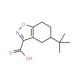 5-tert-Butyl-4,5,6,7-tetrahydro-benzo[d]isoxazole-3-carboxylic acid (CAS 832684-43-2) - chemical structure image