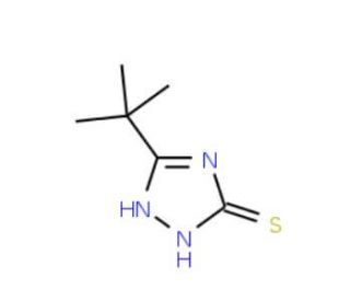 5-tert-butyl-4H-1,2,4-triazole-3-thiol (CAS 38449-51-3) - chemical structure image