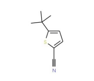 5-tert-Butyl-thiophene-2-carbonitrile (CAS 612504-43-5) - chemical structure image
