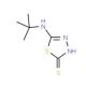 5-(tert-butylamino)-1,3,4-thiadiazole-2-thiol - chemical structure image