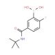 5-(tert-Butylcarbamoyl)-2-fluorobenzeneboronic acid (CAS 874289-51-7) - chemical structure image