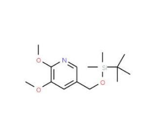 5-((tert-Butyldimethylsilyloxy)methyl)-2,3-dimethoxypyridine (CAS 1171919-74-6) - chemical structure image