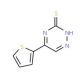 5-thien-2-yl-1,2,4-triazine-3(2H)-thione (CAS 98273-53-1) - chemical structure image