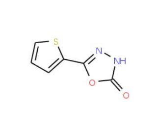 5-thien-2-yl-1,3,4-oxadiazol-2(3H)-one (CAS 128772-83-8) - chemical structure image