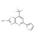 5-thien-2-yl-7-(trifluoromethyl)[1,3]thiazolo[4,5-b]pyridin-2-amine - chemical structure image
