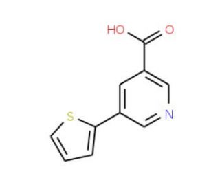 5-(Thien-2-yl)nicotinic acid (CAS 306934-96-3) - chemical structure image